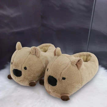 Тапочки-кігурумі Капібара My Kigu Домашні Чоловічі М'які Плюшеві Коричневий 38-43 (321041)