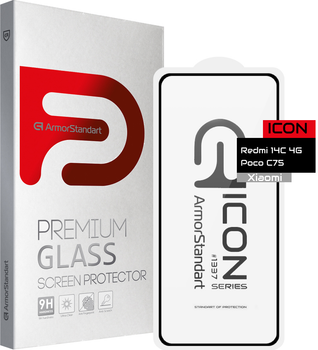 Захисне скло ArmorStandart Icon для Xiaomi Redmi 14C 4G/Poco C75 Black (ARM79329)