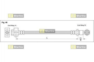 Тормозной шланг STARLINE HA CC.1211 90079571, 562315