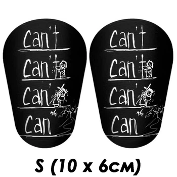 Щитки футбольні Can't mini міні S (10x6см) чорно-білі