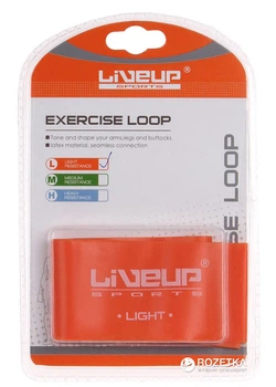 Эспандер-петля LiveUp Latex Loop 50х5х0.4 см L Orange (LS3650-500Lo)