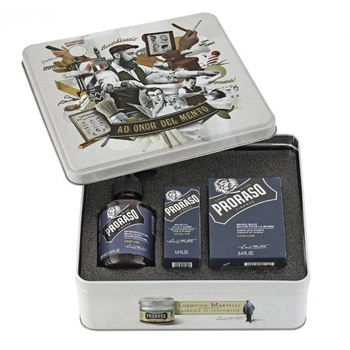 Подарунковий набір для догляду за бородою &nbsp;Proraso Beard Kit Azur & Lime.