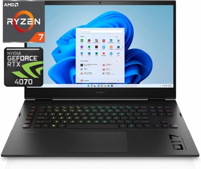 Ноутбук (2024) ігровий HP Omen 17 R7-8845HS/ 16GB / 1TB/ RTX4070 / 17.3" 240Hz WQHD