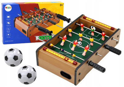 Piłkarzyki Lean Toys Mini-Soccer z Drewna (5905991007494)