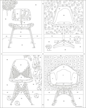 Malowanie po numerach Ravensburger CreArt Eames Usiądź 24 x 30 cm (4005556201532)