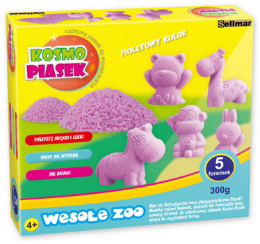 Zestaw kreatywny Sellmar Kosmo Piasek Wesołe zoo 300 g (5902020351528)