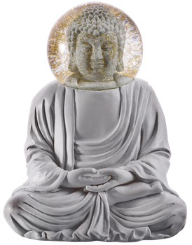 Kula śnieżna Donkey Budda Szara 15 cm (4260407136689)