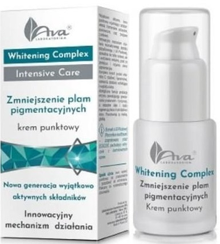 Krem punktowy do twarzy Ava Laboratorium Whitening Complex Intensive Care na plamy pigmentacyjne 15 ml (5906323006826)