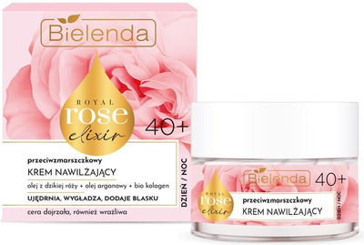 Крем для обличчя Bielenda Royal Rose Elixir 40+ від зморшок 50 мл (5902169055059)