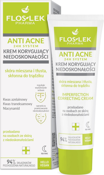 Krem do twarzy Floslek Anti Acne 24h System korygujący niedoskonałości 50 ml (5905043022543)