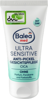 Крем для обличчя Balea Med Ultra Sensitive проти акне 50 мл (4066447236996)