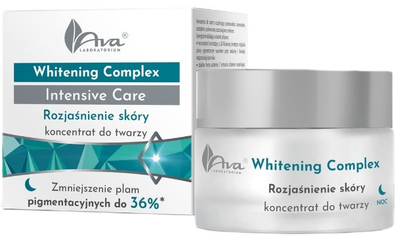 Концентрат для обличчя Ava Laboratorium Whitening Complex Intensive Care висвітлюючий нічний 50 мл (5906323006819)