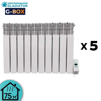 Система отопления электрическая G5-BOX 75 с радиаторами Gladiator (5 кВт)