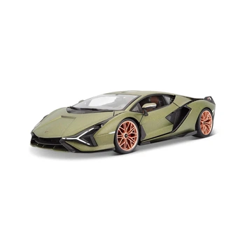 Колекційна модель Bburago Lamborghini Sian FKP 37 (18-11046) у масштабі 1/18 / Lamborghini/ Спорткар / Ламборгіні Сіан / Зелений / C рухомими деталями