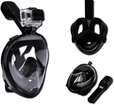 Маска для подводного плавания L/XL ЧЁРНАЯ EasyBreath Tribord 10 (GR- 142_391)