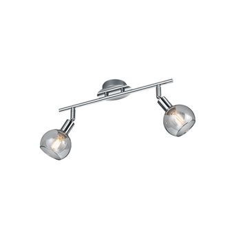 Светильник спотовый Brest chrome R80592006 Trio хром / дымчатый, прозрачный