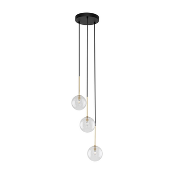 Люстра подвесная NILOS 5942 TK-Lighting никель матовый, черный / прозрачный