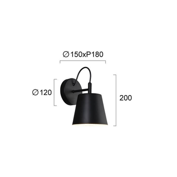 Бра SENIK 4305100 Viokef белый, черный