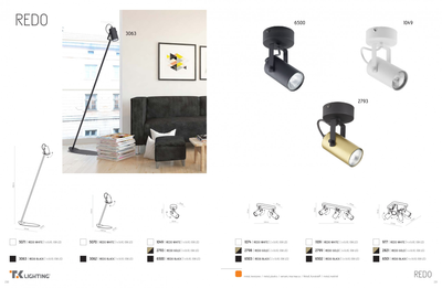 Светильник спотовый REDO 2793 TK-Lighting черный / золотой, черный