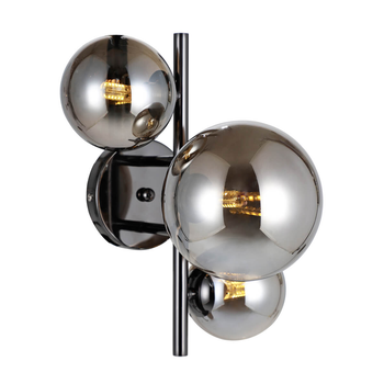 Бра Canello WL-406007-3A-BCR Italux дымчатый, черный