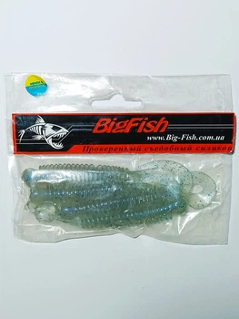 Силікон їстівний Big fish Hunter 4" col. Привид 4шт/уп