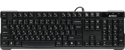 Клавіатура дротова A4Tech KR-750 USB Black
