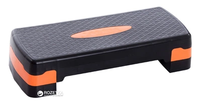 Степ-платформа LiveUp Power Step 68x28x10 см Black-Orange (LS3168A)