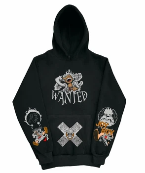 Худі аніме "Ван Піс. Мугівара Луффі" XL Чорна (onepiecehoodie-00-001-XL)