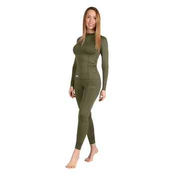 Женское термобелье Camotec CoolPass Single Jersey LVL1 кофта + штаны олива размер XS