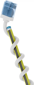 Патч-корд Goobay RJ45 UTP6a 0.25m patch Slim Ultra Flexi PoE+ Cu білий(75.07.4284)