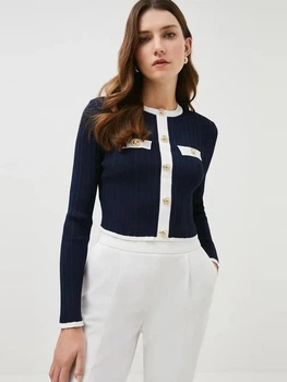 Лонгслів Karen Millen 11942 M (112741M) Синий