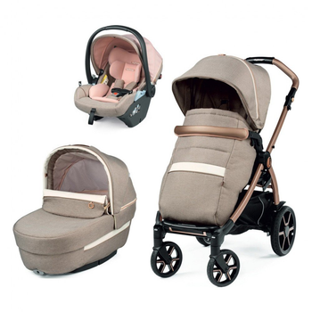 Коляска Peg-Perego 3в1 Book Mon Amour Lounge, розовое золото [105507]