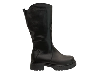 Жіночі чоботи Foot Step чорні шкіряні FS-17-3R 23,5 см 37(р)