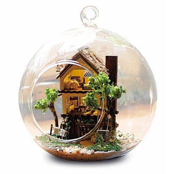 Румбокс - шар интерьерный 3D конструктор Mini series Cuteroom DIY Forest Dream Islands 2001 + подставка
