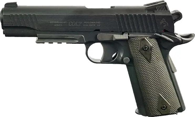 Пистолет страйкбольный Cybergun SA Colt 1911 Rail Gun NBB CO2 кал. 6 мм ВВ