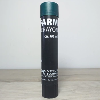 Карандаш для маркировки животных Vetos Farma Paint-farm Crayon 60 мл Зеленый (X-704)