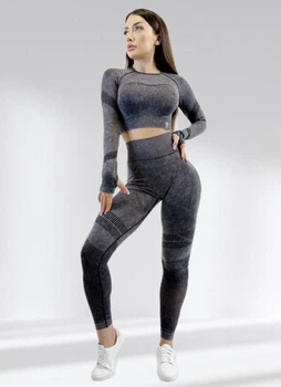 Костюм для фитнеса женский с утяжкой LILAFIT серый L (LFS000112)