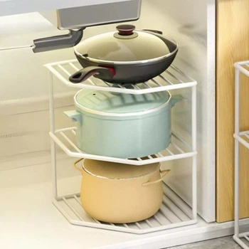 Полиця-органайзер кухонна Storage Rack 3 яруси 25 х 25 х 36 см (M50210-M) Білий