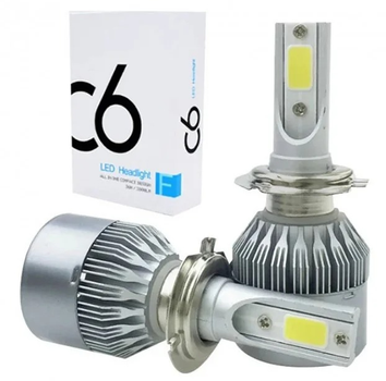 Комплект LED ламп C6-H4 Xenon автомобільні світлодіодні лампи для фар ближнє/дальнє світло