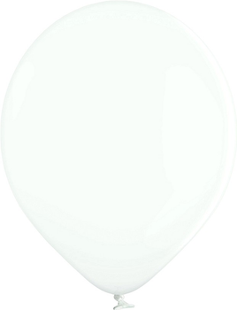 Balony Gemar Pastelowe B105 30 cm 100 szt Białe (5414391021752)