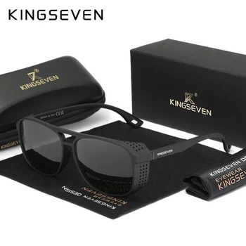 Мужские поляризационные солнцезащитные очки KINGSEVEN 790 Black Gray