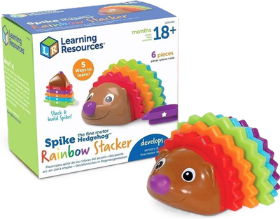 Sorter Learning Resources Rainbow Hedgehog do rozpoznawania kształtów (0765023891058)