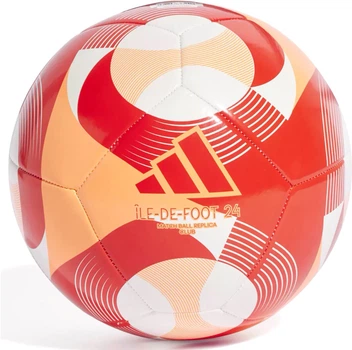 М'яч футбольний Adidas OLYMPICS24 CLB (IW6329) білий, червоний, помаранчевий Унісекс 5 (4067896825908)