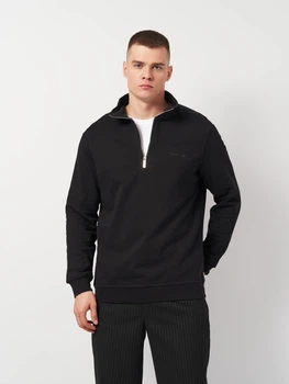 Толстовка на блискавці чоловіча Calvin Klein Jeans 11375.1 S Чорна (smt2000000021935)