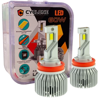 Лампа светодиодная для фар Cyclone LED Type 49 H11 6000K 17500LM 2 шт комплект