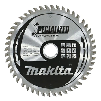 Диск пильный по дереву для погружных пил 165х20 мм 48T Makita SPECIALIZED B-33015