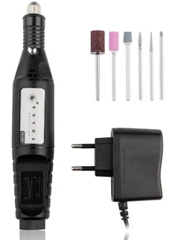 Фрезер-ручка Bucos ZS-100 (20 000 об.) Black + 6 фрез