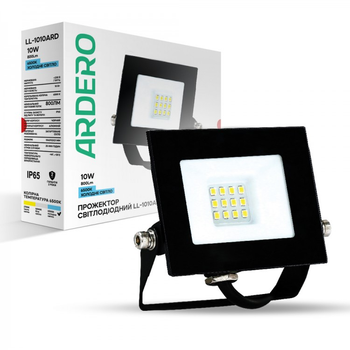 Светодиодный прожектор Ardero LL-1010ARD 10Вт 6500K IP65 черный