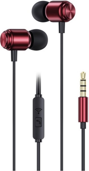 Słuchawki WG HF Stereo 3.5 mm jack Red (8591194072024)