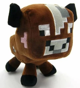 Детская игрушка из игры Minecraft Коричневая корова 16см Cow майнкрафт